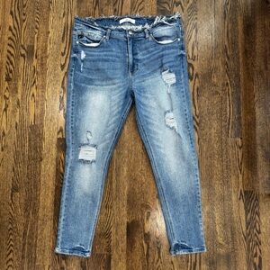 Kancan distressed ripped jeans
